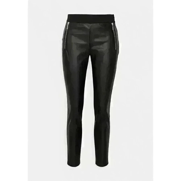 NEW! MICHAEL Michael Kors Women's M Mixed-Media Skinny Pants NWT $110 - Picture 4 of 5